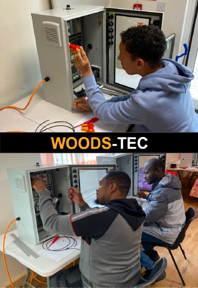 Electrical and mechanical maintenance training session at Pendeford with hands-on industrial equipment