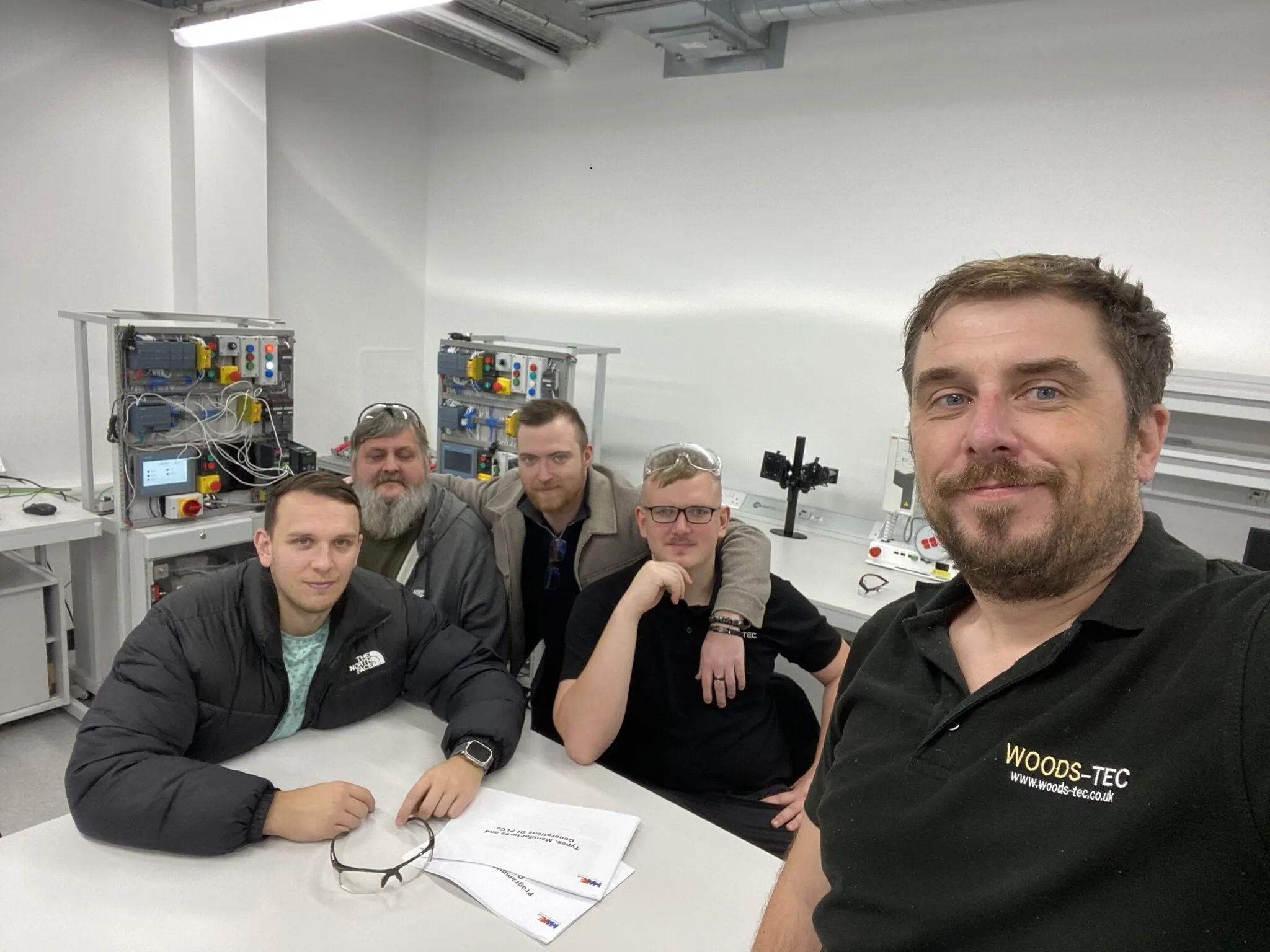PLC maintenance training equipment used for industrial fault-finding and programming skills