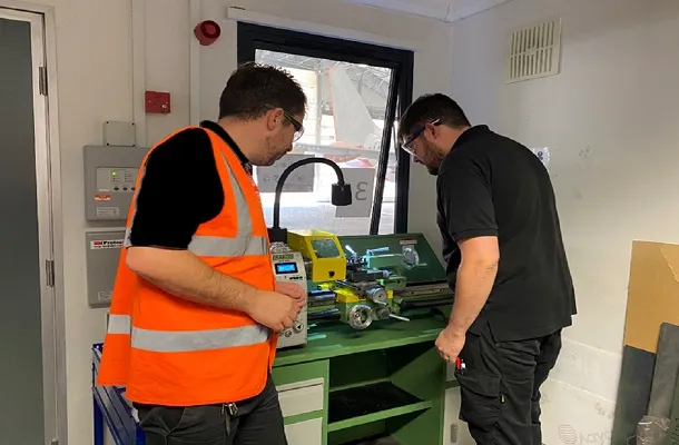 Turning and machining equipment used for industrial maintenance training
